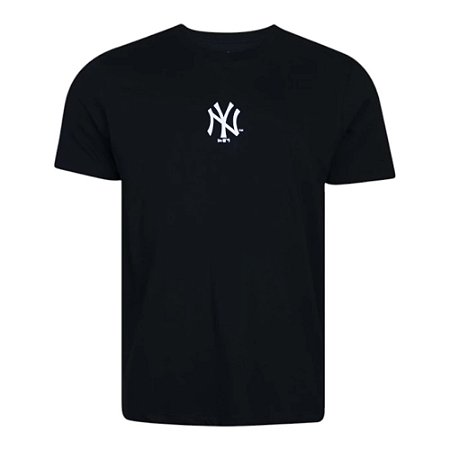 Camiseta New Era New York Yankees Basica Exclusiva Preta