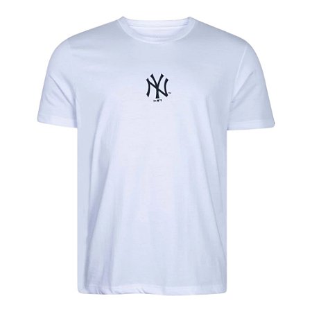Camiseta New Era New York Yankees Basica Exclusiva Branca