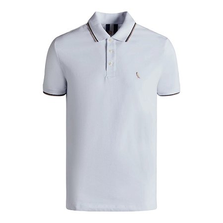 Camisa Polo Reserva Friso Duplo Masculino Branco
