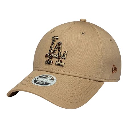 Boné New Era 940 Los Angeles Dodgers Animal Bege Feminino