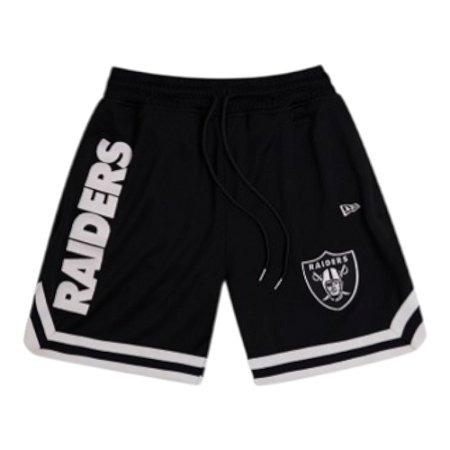 Bermuda New Era Mesh Short League Las Vegas Raiders Preto