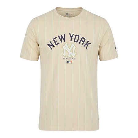Camiseta New Era Core New York Yankees Masculino Bege