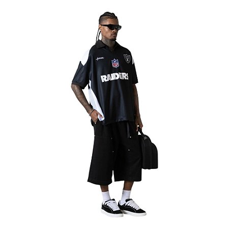 Camisa Polo Approve Camiseta X Las Vegas Raiders Preto
