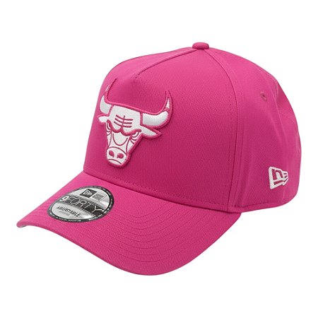 Boné New Era 940A-Frame Burst Chicago Bulls Rosa Masculino