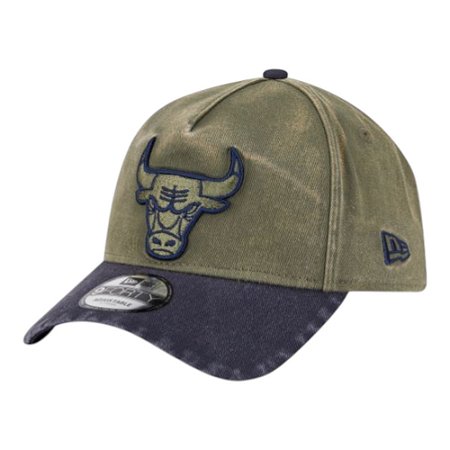 Boné New Era 940 New Olive Wshd Chicago Bulls Verde