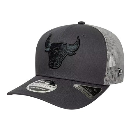 Boné New Era Tonal 970SS Chicago Bulls Cinza Masculino