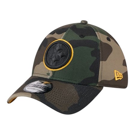 Boné New Era 3930 Pittsburgh Steelers Salute Service Militar