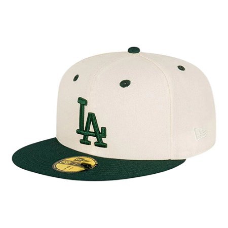 Boné New Era 5950 Los Angeles Dodgers World Series Off White