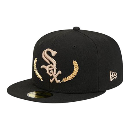 Boné New Era Gold Leaf 5950 Chicago White Sox Preto