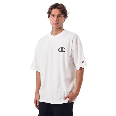Camiseta Champion Oversized Basket United Off White