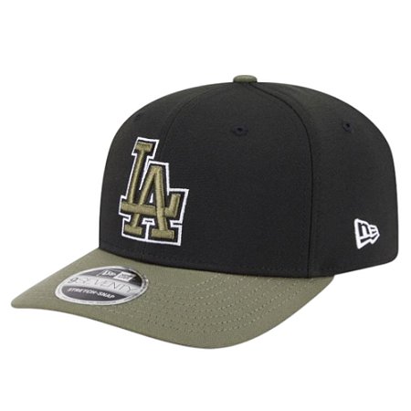 Boné New Era 970ss Olive Los Angeles Dodgers Preto Masculino