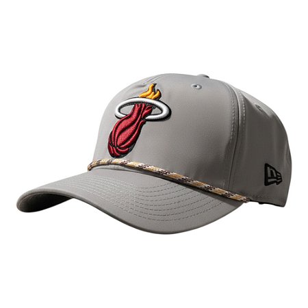 Boné New Era Qs1920 Miami Heat Cinza Masculino