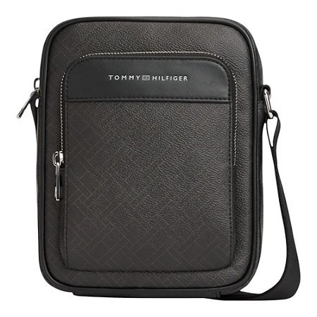 Bolsa Shoulder Bag Tommy Hilfiger Flag Monogram Mini Preto