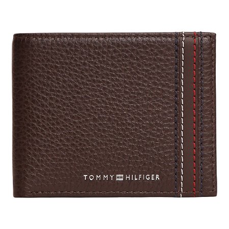 Carteira Tommy Hilfiger Central Mini Credit Card Marrom