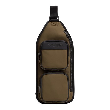 Bolsa Shoulder Bag Tommy Hilfiger Repreve Slingpack Verde