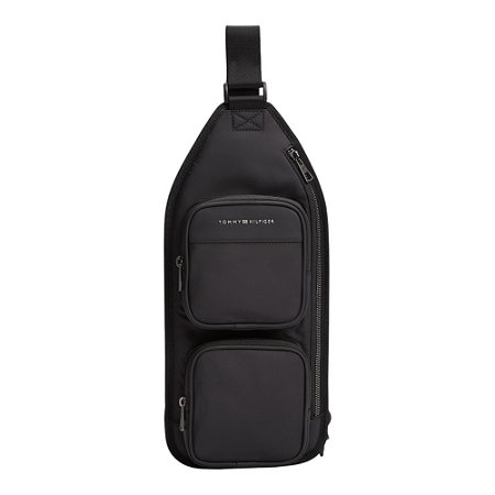 Bolsa Shoulder Bag Tommy Hilfiger Repreve Slingpack Preto