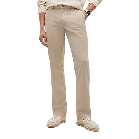 Calça Tommy Hilfiger Core Denton Twill Masculino Caqui