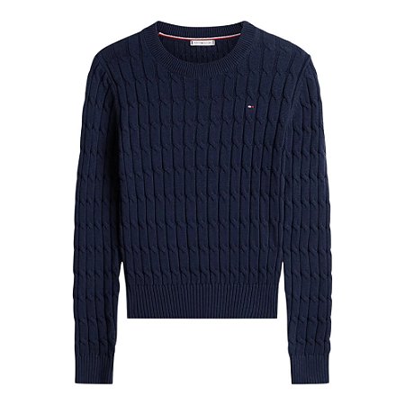 Suéter Tommy Hilfiger Co Cable C-Neck Feminino