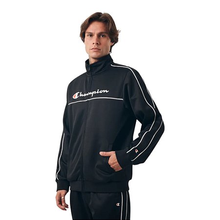 Conjunto Agasalho Champion Contrast Line Script Logo