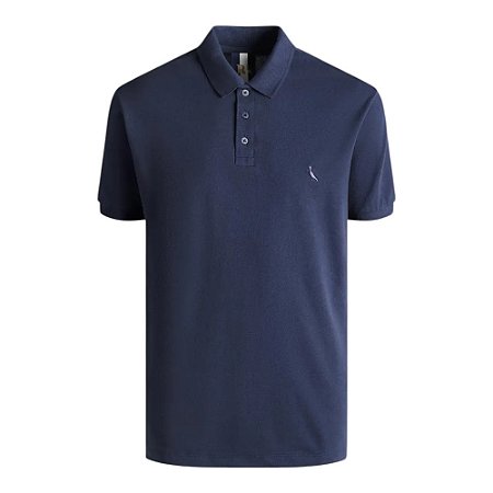 Camisa Polo Reserva Regular Piquet New Basic Marinho