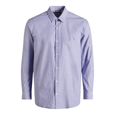 Camisa Social Reserva Manga Longa Cerrado Masculino Marinho