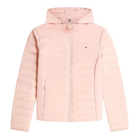 Jaqueta Tommy Hilfiger Stretch Down Feminino Rosa Claro