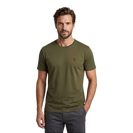 Camiseta Reserva Regular Vento Masculino Verde Musgo