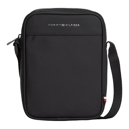 Bolsa Shoulder Bag Tommy Hilfiger Repreve Mini Preto 2.15L