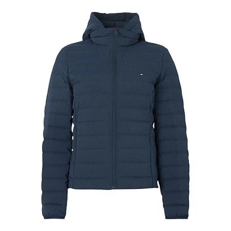 Jaqueta Tommy Hilfiger Stretch Nylon Down Feminino Marinho