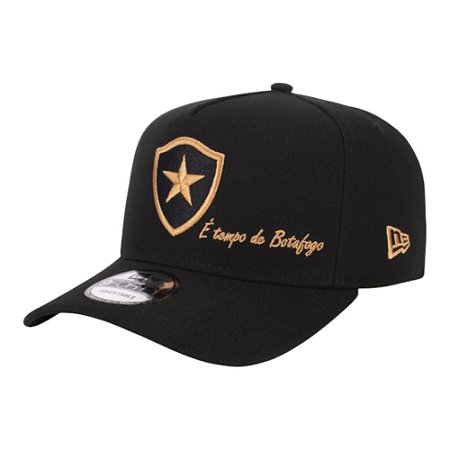 Boné New Era 940 A-Frame Soccer Botafogo Preto Masculino