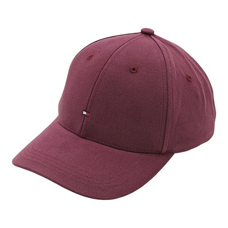 Boné Tommy Hilfiger Flag Cotton 6 Panel Vinho