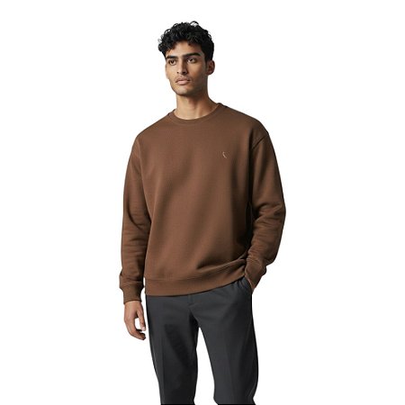 Moletom Reserva Sueter Moletom Basico New Masculino Caramelo