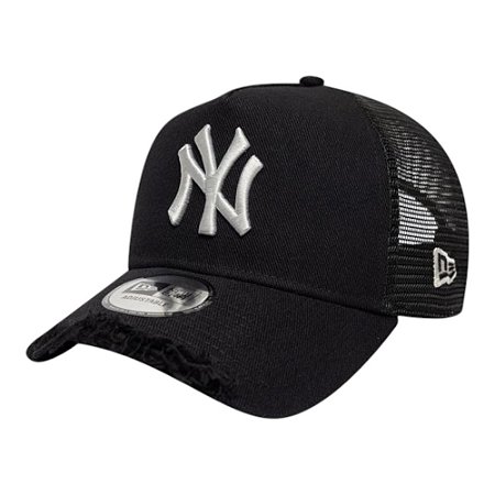 Boné New Era 940aftr New York Yankees Damaged Twill Preto
