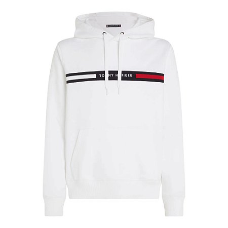 Moletom Tommy Hilfiger Chest Insert Masculino Branco
