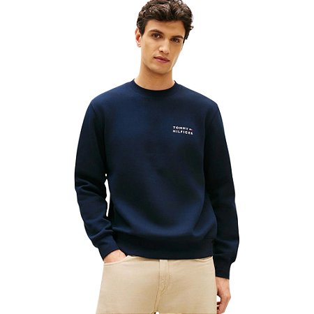 Moletom Tommy Hilfiger Brand Love Masculino Marinho