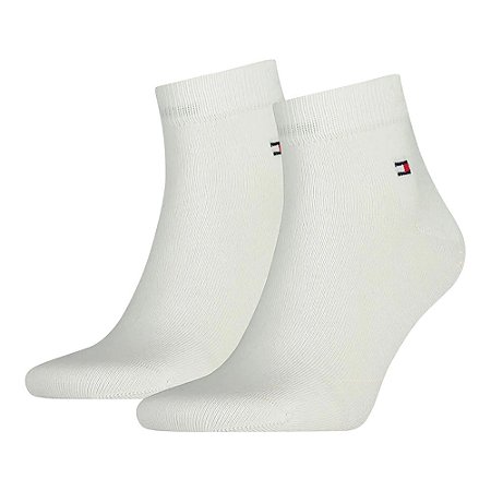 Meia Tommy Hilfiger Kit 2 Pares Cano Curto Branco