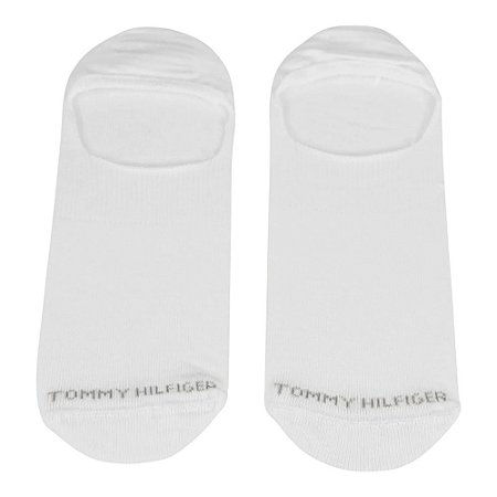 Meia Tommy Hilfiger Sapatilha Kit Com 2 Pares Branco