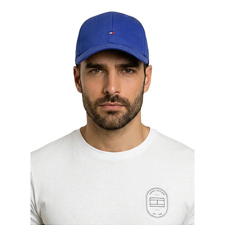 Boné Tommy Hilfiger Flag Cotton Unissex Azul