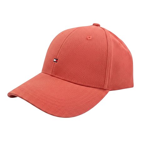 Boné Tommy Hilfiger Flag Cotton Unissex Algodão Salmão