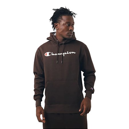 Moletom Champion Hoodie Athletic Marrom
