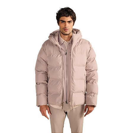 Jaqueta Reserva Puffer Selada Maculino Cinza Lua