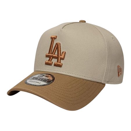 Boné New Era 940A-frame Los Angeles Dodgers Mousse Bege
