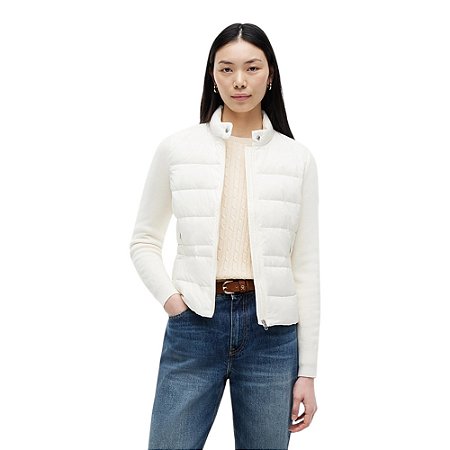 Jaqueta Tommy Hilfiger Down Knit Mix Texture Feminino