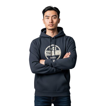 Moletom New Era Dasic Sazonal Duo Masculino Marinho