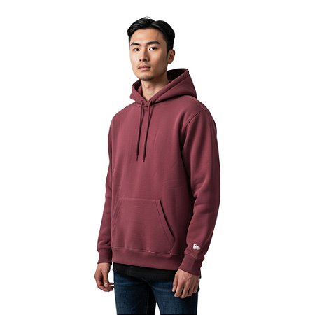 Moletom New Era Basico Masculino Bordô