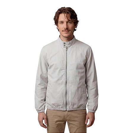 Jaqueta Reserva Casual Sarja Masculino Cinza Concreto