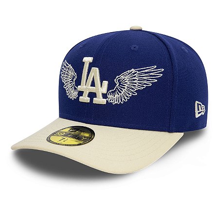 Boné New Era Team Wings 59fifty Los Angeles Dodgers Marinho