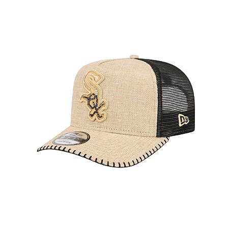 Boné New Era 950A-Frame Chicago White Sox Bege e Preto