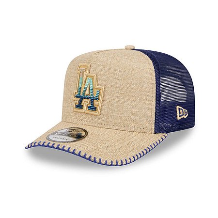 Boné New Era 950A-Frame Los Angeles Dodgers Bege e Azul