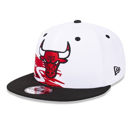 Boné New Era 950 Chicago Bulls Branco e Vermelho Masculino